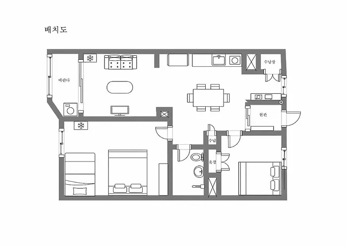 Appartement Cozy Family House Near Nampo Station, Parking Available, Yeongdo Entrance